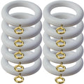 White Curtain Rings