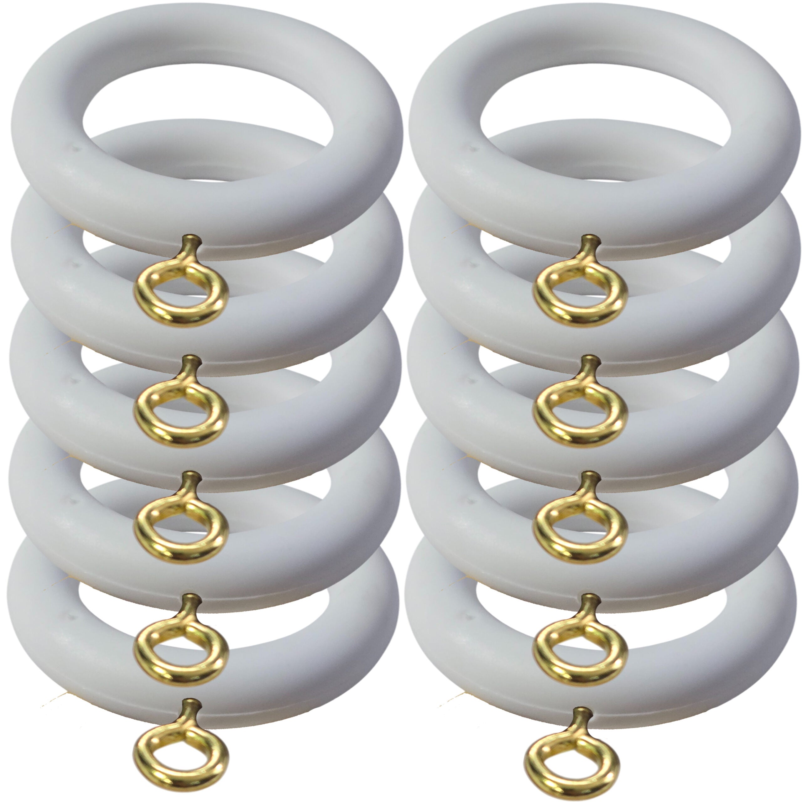 White Curtain Rings