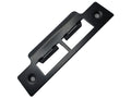 Black Satin Strike Plate — Double Long, 114mm