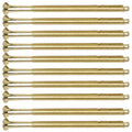 Polished brass M3.5 electrical screws — pack of 10