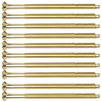 Polished brass M3.5 electrical screws — pack of 10