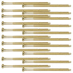 Polished brass M3.5 electrical screws — pack of 20