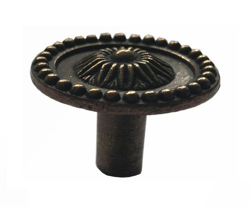 Vintage Cabinet Knob — Old Brass, Model 757-11