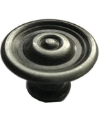 Vintage Cabinet Knob — Old Silver, Model 608 VA