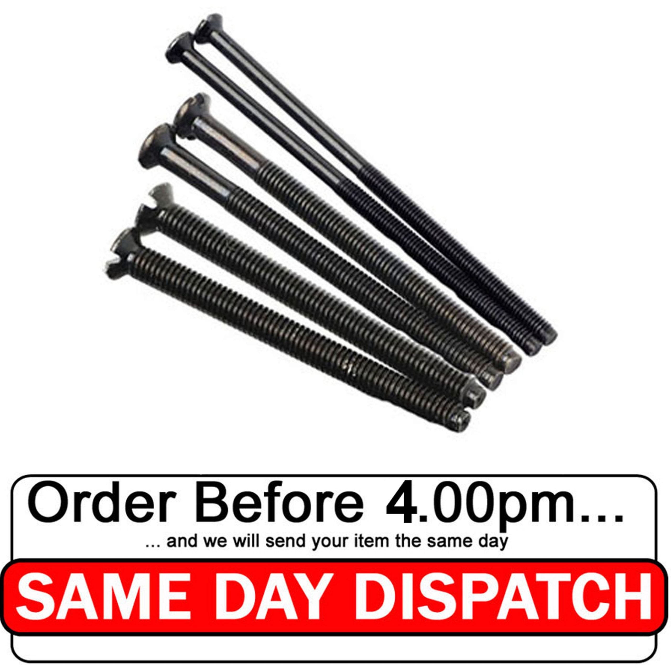 Black Electrical Screws M3.5 40–75mm — Black Nickel Socket