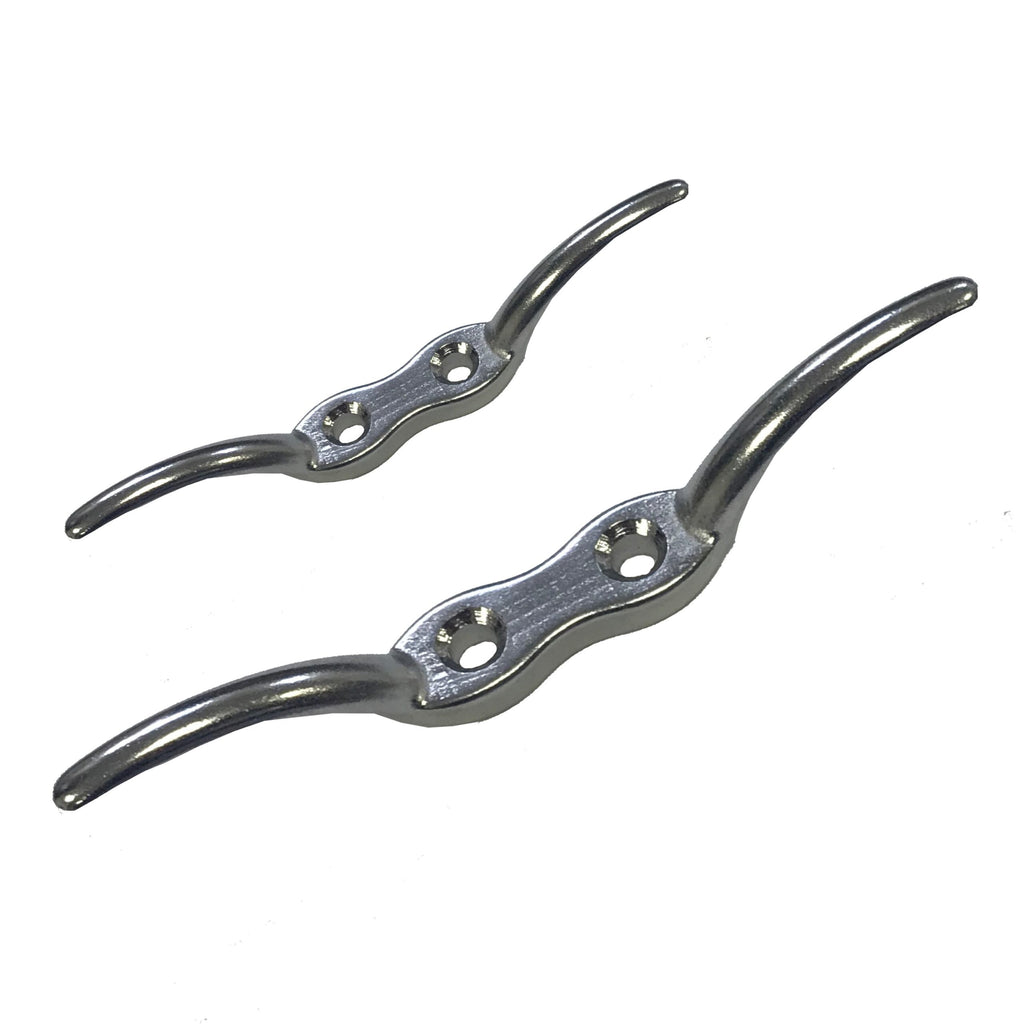 Flag Halyard Rope Cleat 68/112mm — A4 316 Marine Stainless