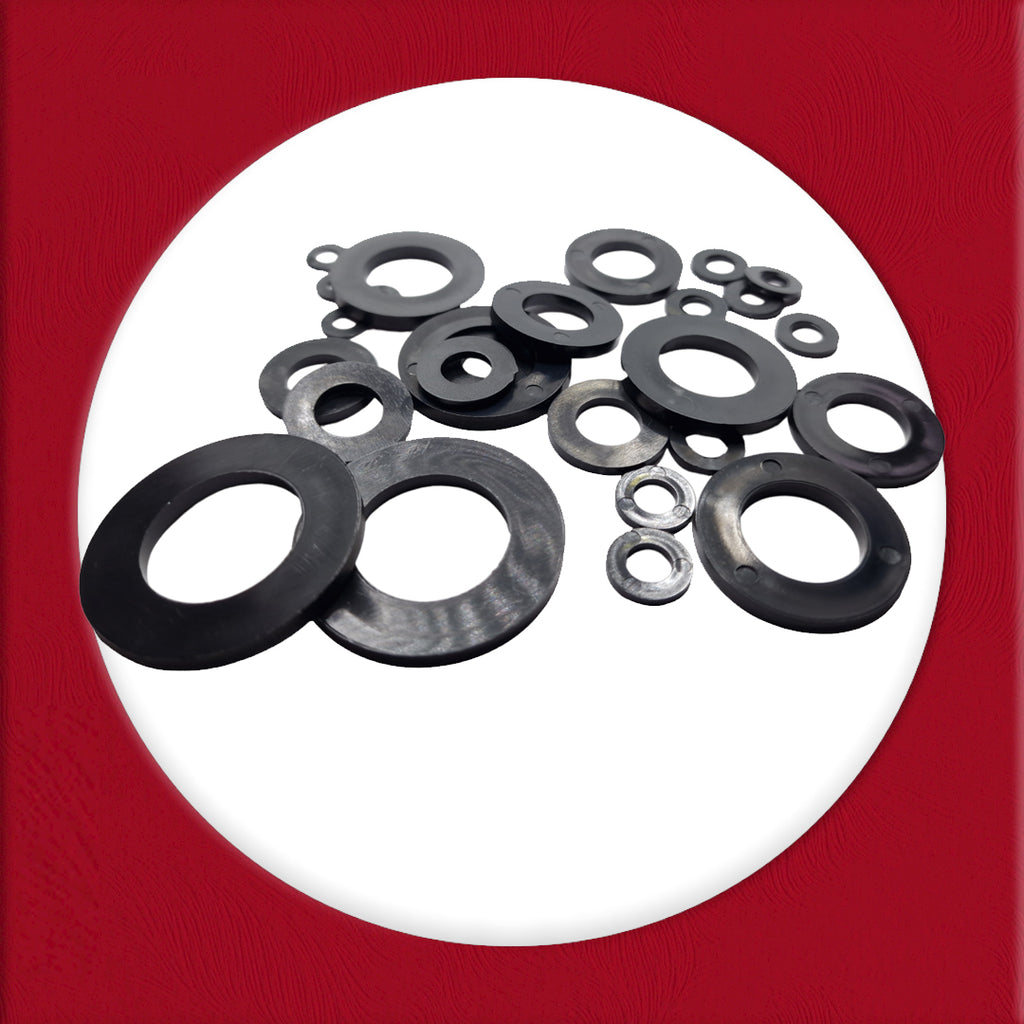 Black Nylon Flat Washers M3–M20 — Nylon 66 DIN 125A