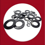 Black Nylon Flat Washers M3–M20 — Nylon 66 DIN 125A