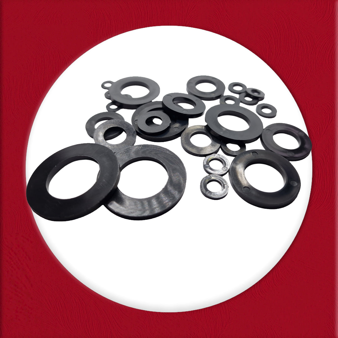 Black Nylon Flat Washers M3–M20 — Nylon 66 DIN 125A