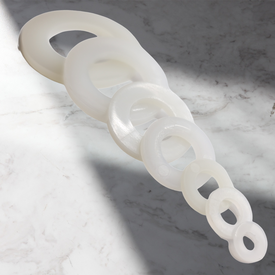 White Nylon Flat Washers M3–M16 — Nylon 66 DIN 125A
