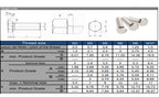 Hex Head Bolt Sets with Nyloc M3–M8 — A2 DIN 933/982