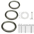 Welded O-Rings 3–5mm — A4 316 Marine Grade Stainless