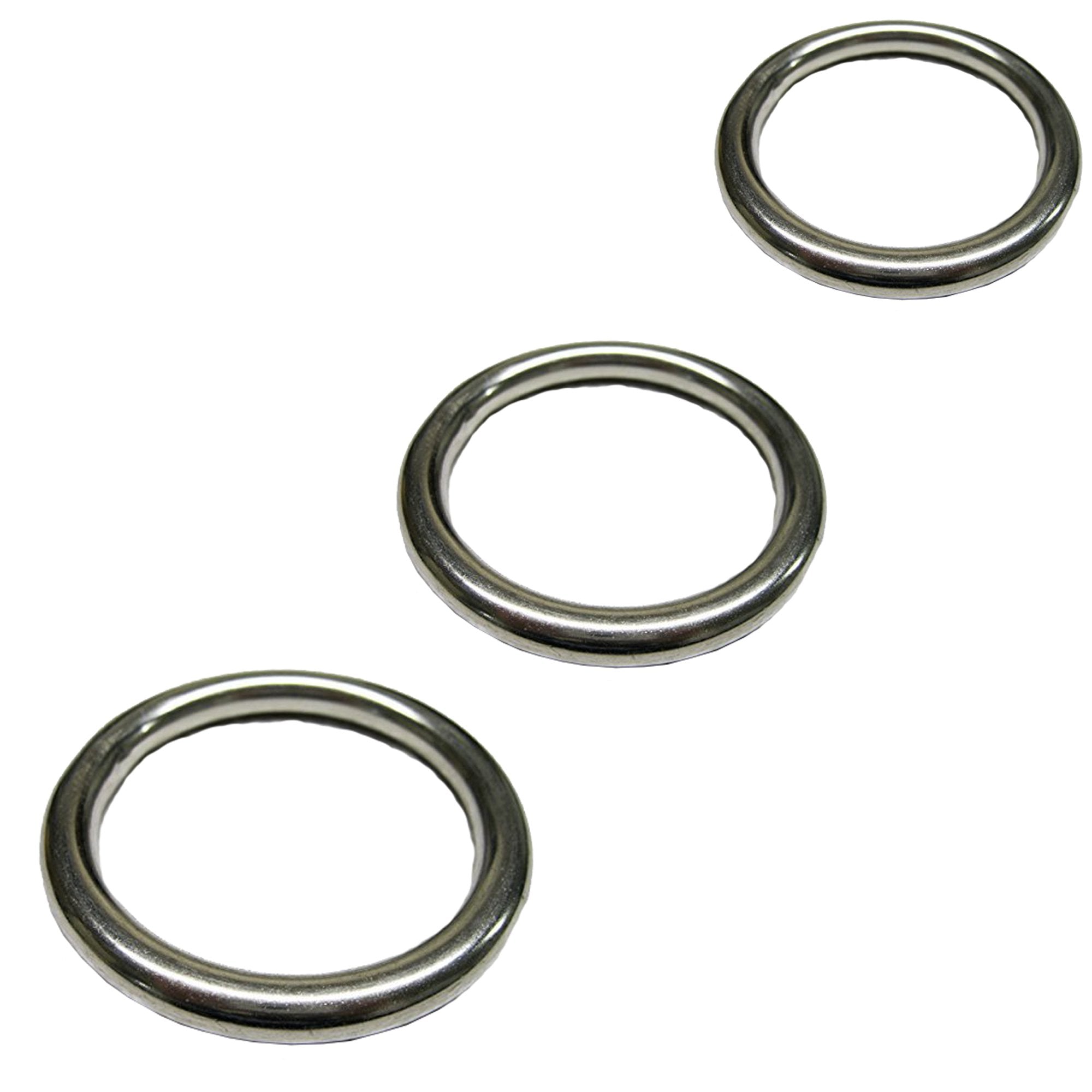 Welded O-Rings 3–5mm — A4 316 Marine Grade Stainless