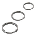 Split Round Rings 18–30mm Keyring — A2 Polished Stainless