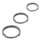 Split Round Rings 18–30mm Keyring — A2 Polished Stainless