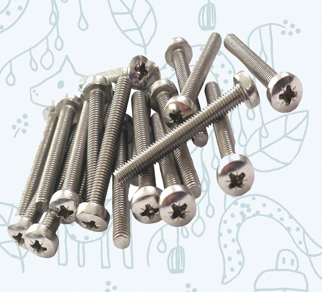 Pozi Pan Head Machine Screws M3–M6 — A2 Stainless DIN 7985