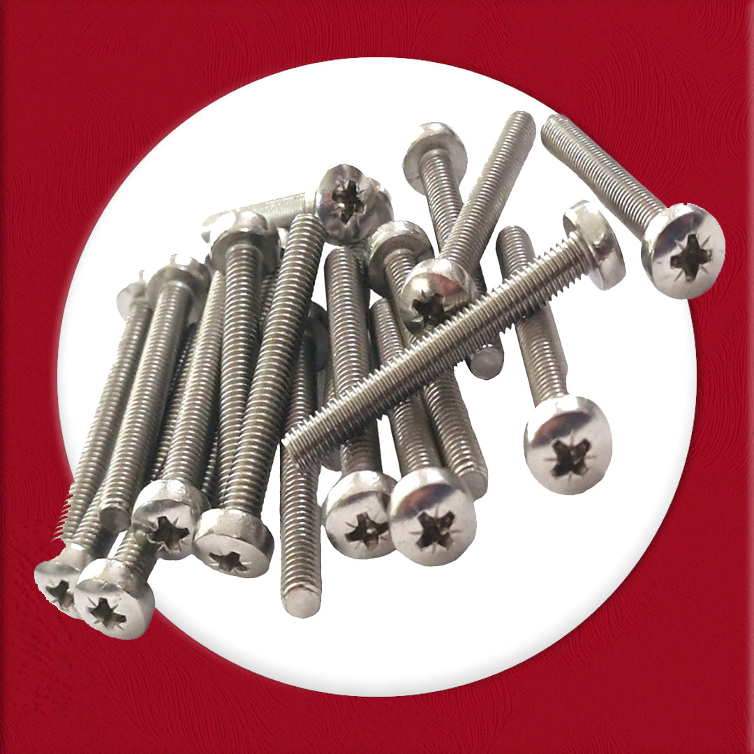 Pozi Pan Head Machine Screws M3–M6 — A2 Stainless DIN 7985