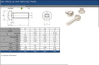 Pozi Pan Head Machine Screws M3–M6 — A2 Stainless DIN 7985