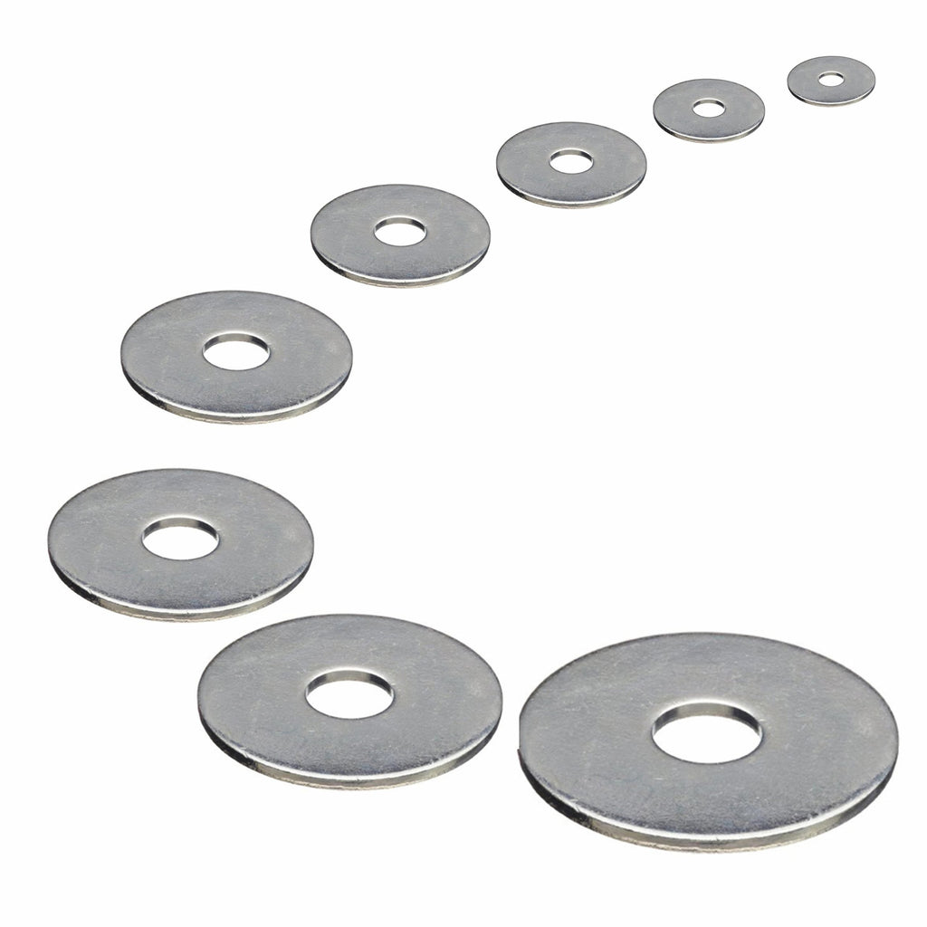 Penny / Mudguard Washers M3–M10 — A4 Marine 316 DIN 9021