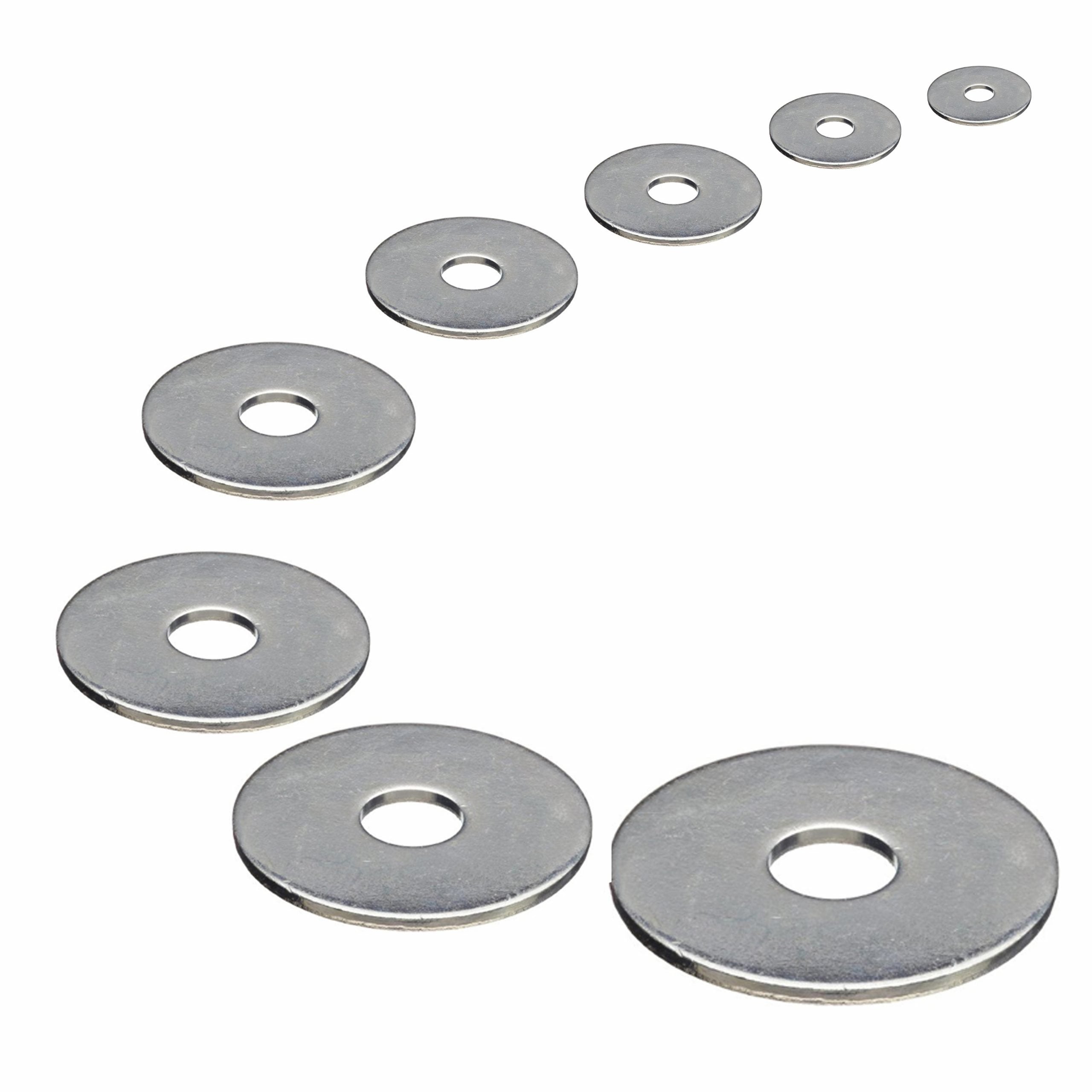 Penny / Mudguard Washers M3–M10 — A4 Marine 316 DIN 9021