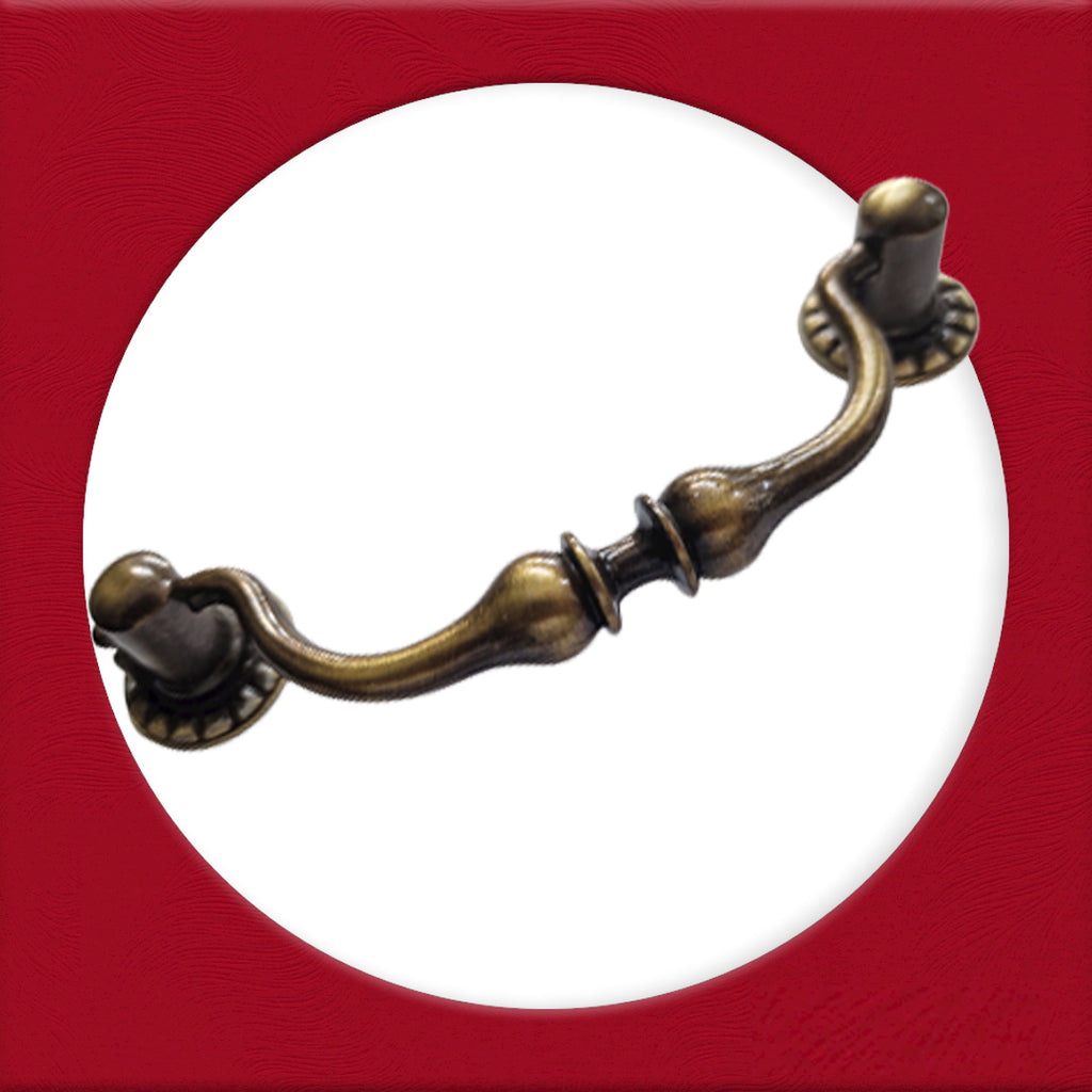 Vintage Cabinet Handle — Old Brass, Model 431