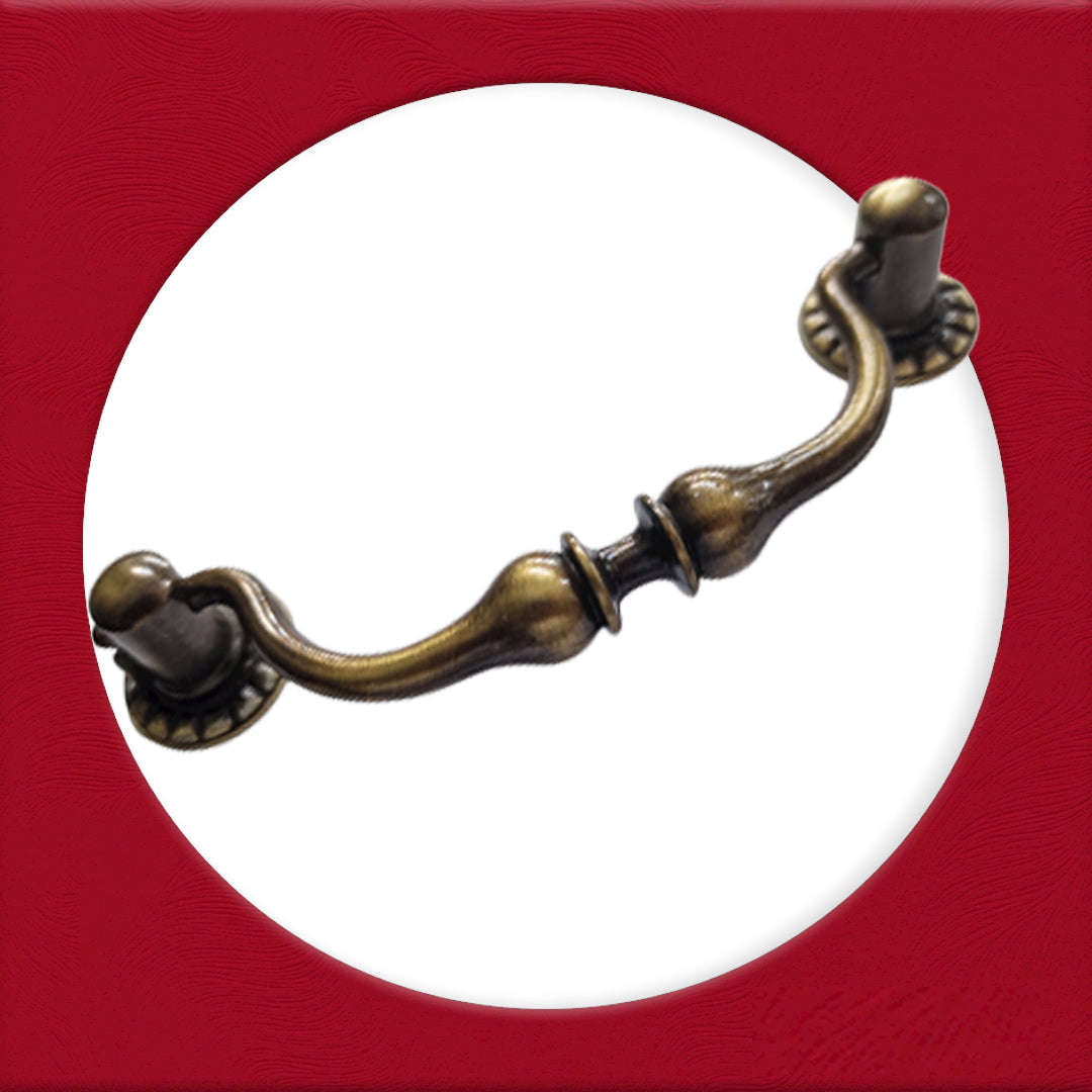 Vintage Cabinet Handle — Old Brass, Model 431