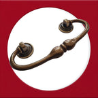 Vintage Cabinet Handle — Old Brass, Model 411