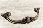 Vintage Cabinet Handle — Old Brass, Model 457B-96