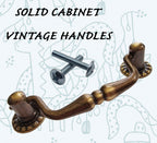 Vintage Cabinet Handle — Old Brass, Model 479