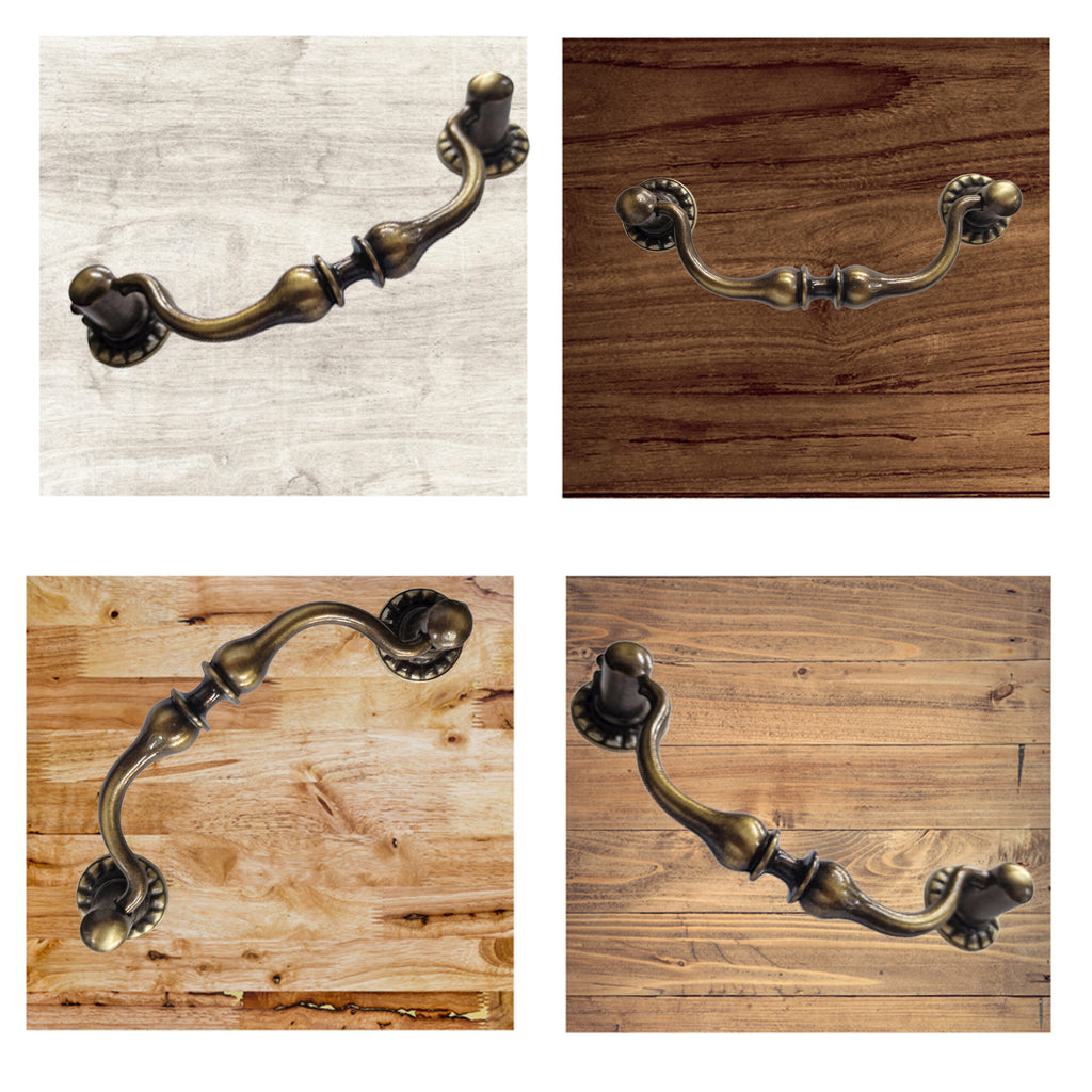 Vintage Cabinet Handle — Old Brass, Model 431