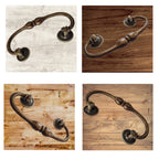 Vintage Cabinet Handle — Old Brass, Model 411