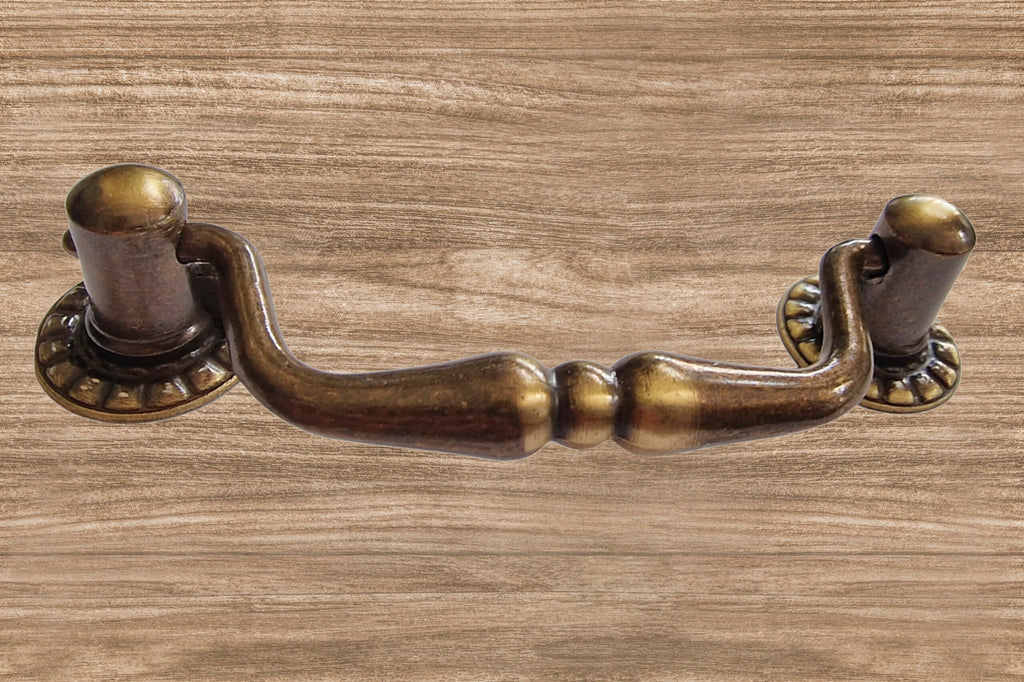 Vintage Cabinet Handle — Old Brass, Model 479