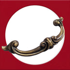 Vintage Cabinet Handle — Old Brass, Model 457B-96