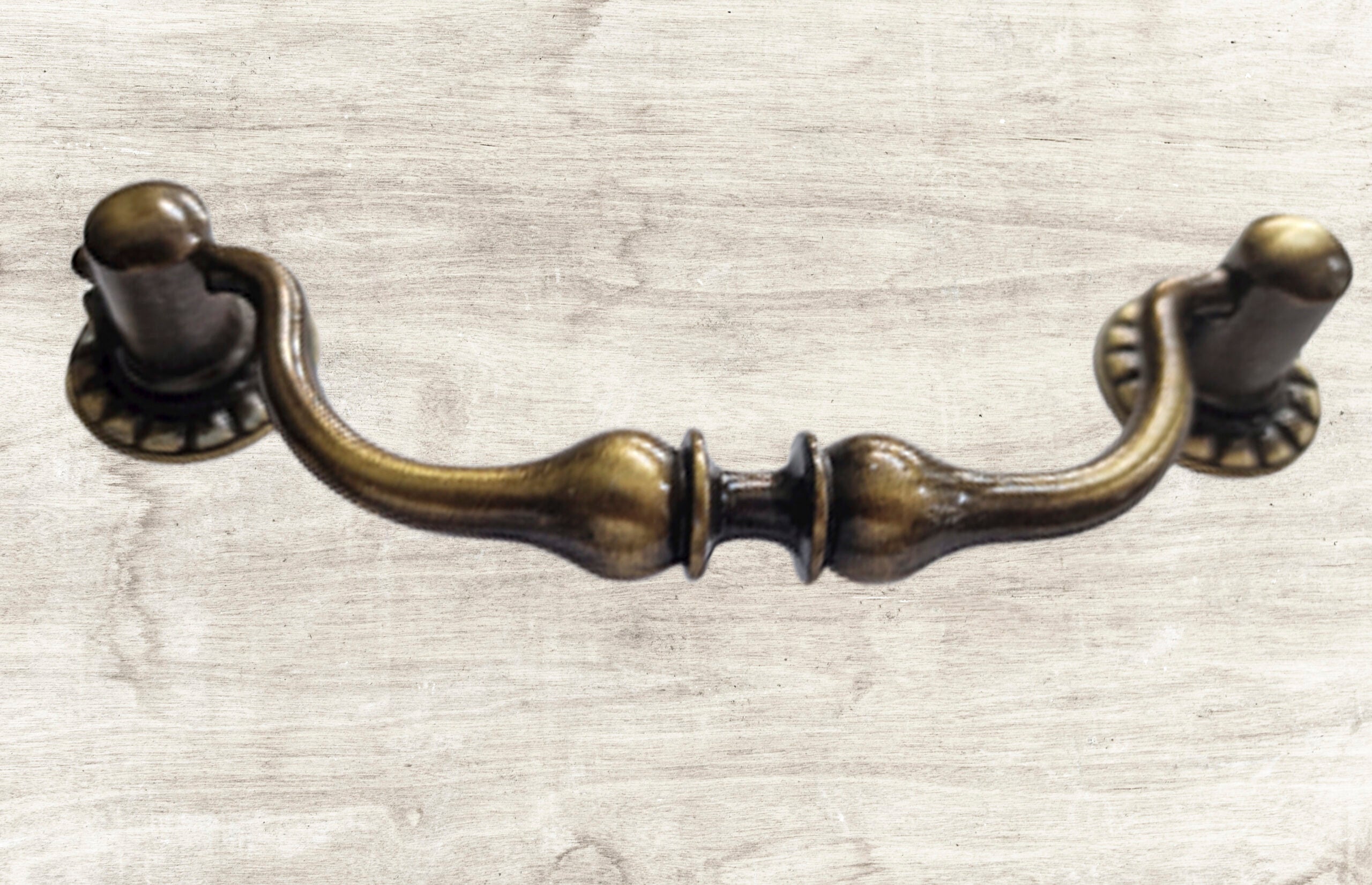 Vintage Cabinet Handle — Old Brass, Model 431