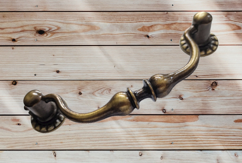 Vintage Cabinet Handle — Old Brass, Model 431