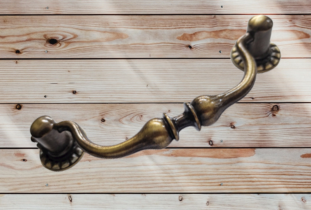 Vintage Cabinet Handle — Old Brass, Model 431