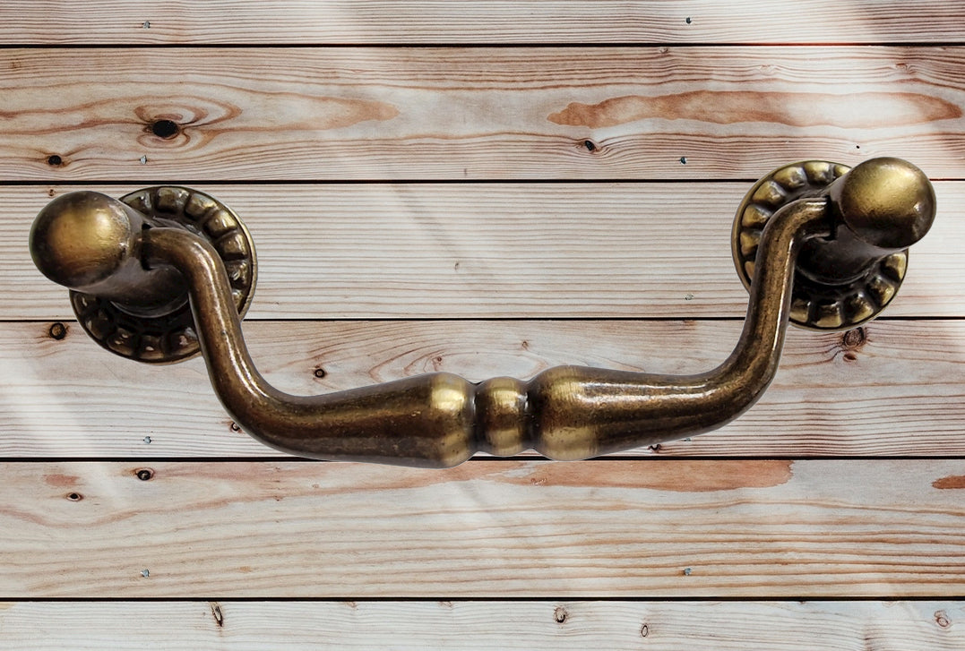 Vintage Cabinet Handle — Old Brass, Model 479