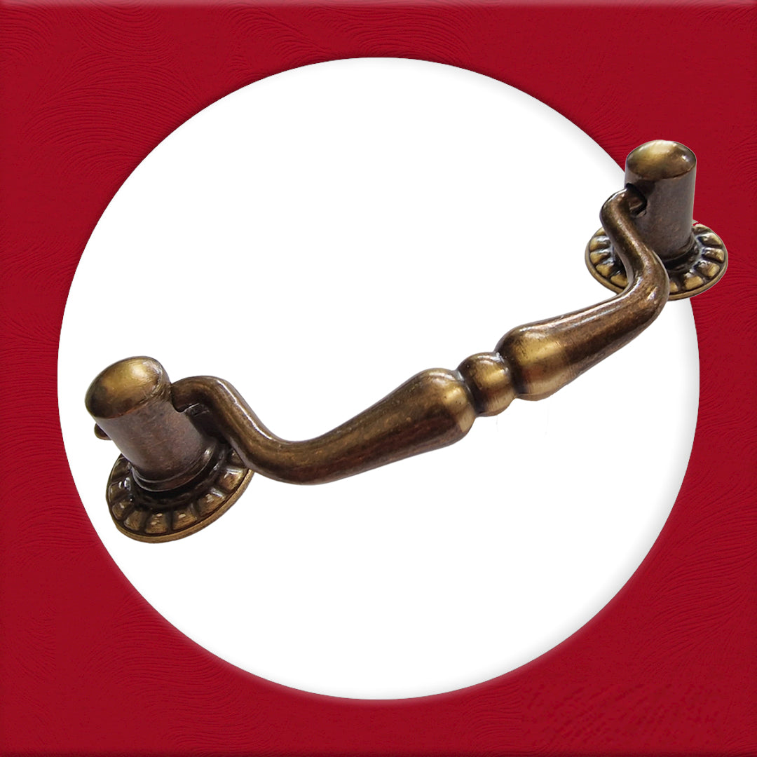 Vintage Cabinet Handle — Old Brass, Model 479
