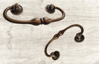 Vintage Cabinet Handle — Old Brass, Model 411