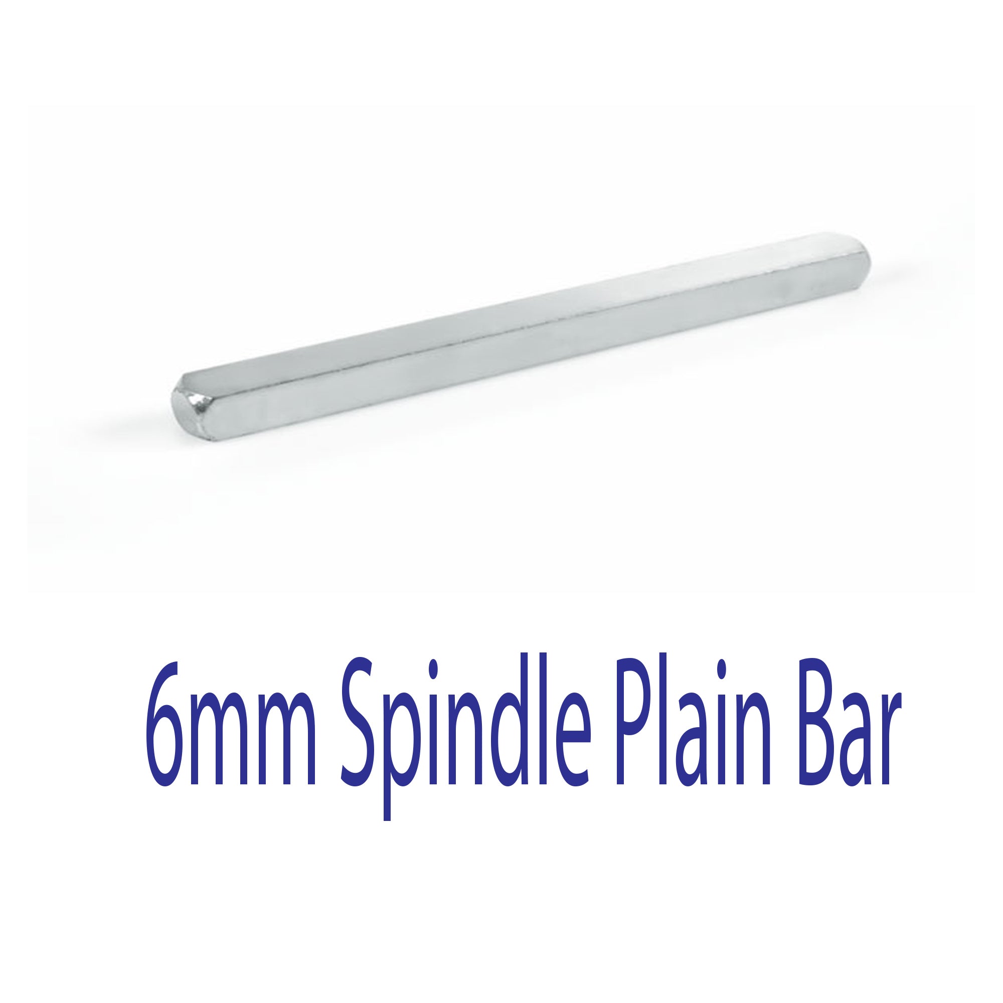 6mm Door Handle Spindle 30–150mm — Solid Steel Square Bar