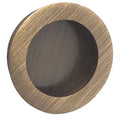 Bronze flush pull handle for sliding wardrobe doors