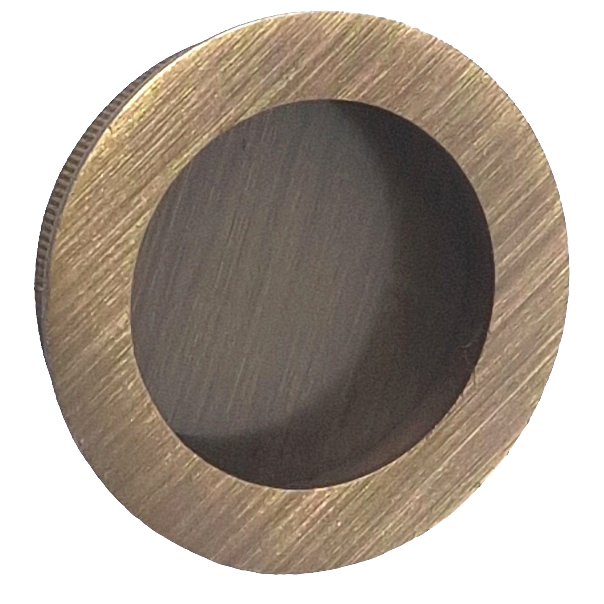 Bronze flush pull handle for sliding wardrobe doors