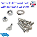 Hex Head Setscrew Bolt Sets M3–M8 — A2 Stainless DIN 933
