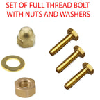 Brass Hex Head Bolt Sets M4–M8 — Solid Brass DIN 933