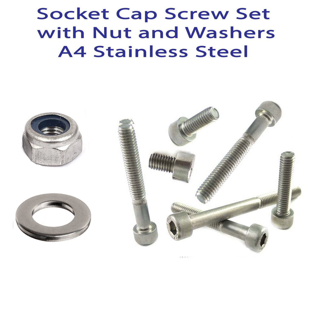 Socket Cap Bolt Sets M3–M8 — A4 Marine 316 DIN 912