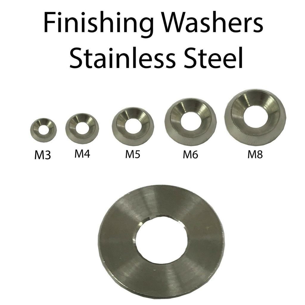 stainless steel finishing washers