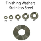 stainless steel finishing washers