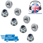 Flange Nyloc Nuts M5–M10 — Zinc-Plated Grade 8.8 DIN 6926