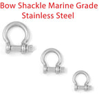 Bow Shackle M4–M10 — A4 316 Marine Grade Stainless Steel