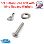 Button Head Bolt Sets M3–M8 — A2 Stainless ISO 7380